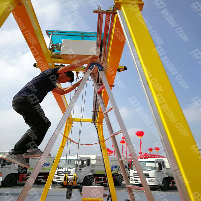 Movable Light Gantry Crane