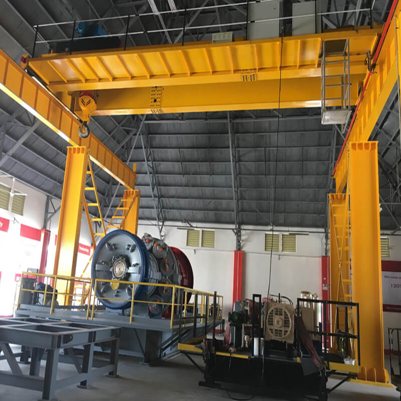 LH Model Material Handling Double Beam Top Running Overhead Crane With Trolley