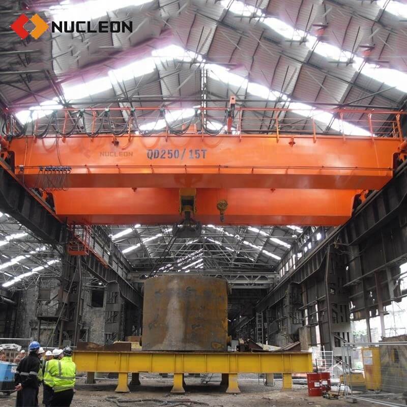 QD Type Heavy Duty Double Beam Overhead Travelling Crane With Winch Trolley