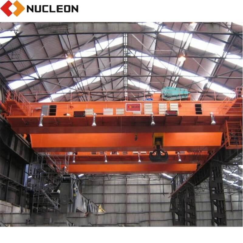 QD Type Heavy Duty Double Beam Overhead Travelling Crane With Winch Trolley