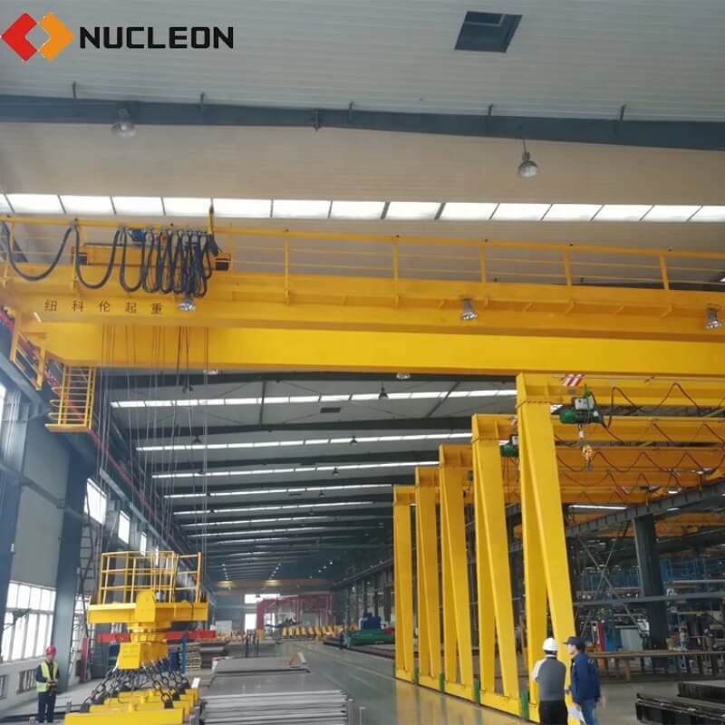 QD Type Heavy Duty Double Beam Overhead Travelling Crane With Winch Trolley