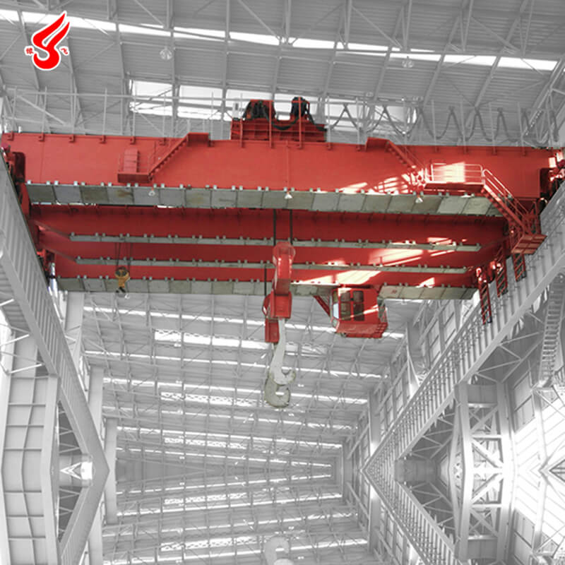 Heavy capacity QDY type double girder bridge forging crane