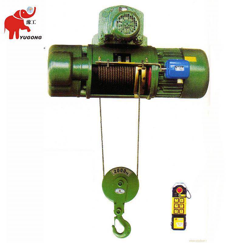 Hot sale 2 ton wire rope electric hoist