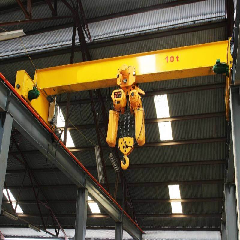 Dafang 10t singer girder overhead crane for sale