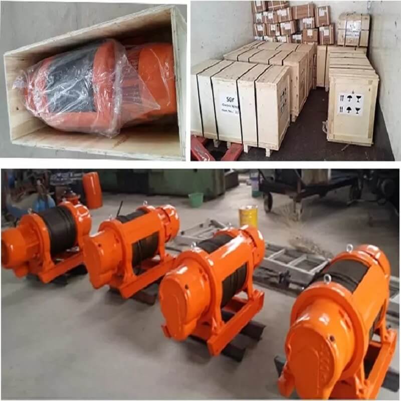 JKD High Speed 1 ton Electric Winch for Construction Used