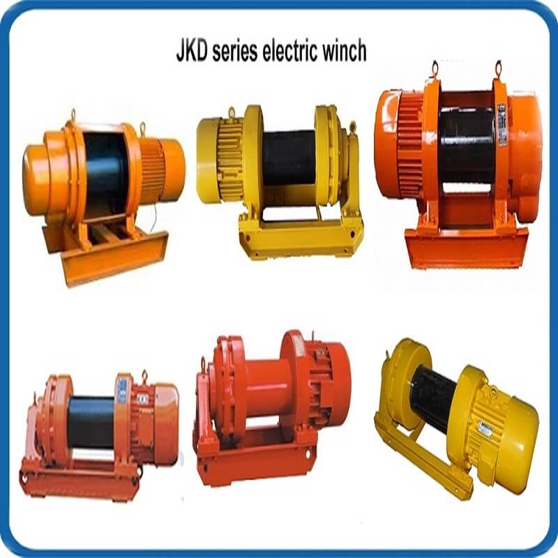 JKD High Speed 1 ton Electric Winch for Construction Used