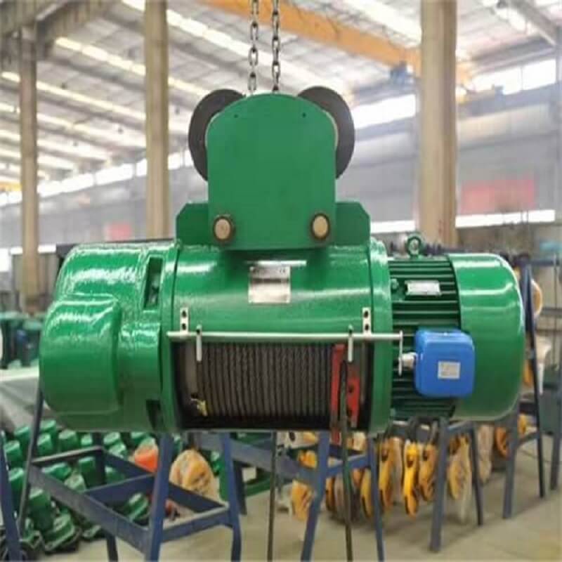 Electric crane wire rope hoist price outdoor used