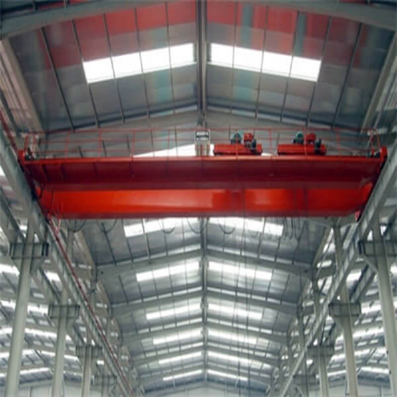 25T Double beam trolley frame traveling overhead crane