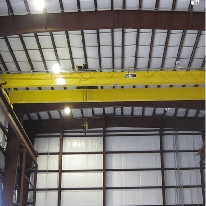 25T Double beam trolley frame traveling overhead crane