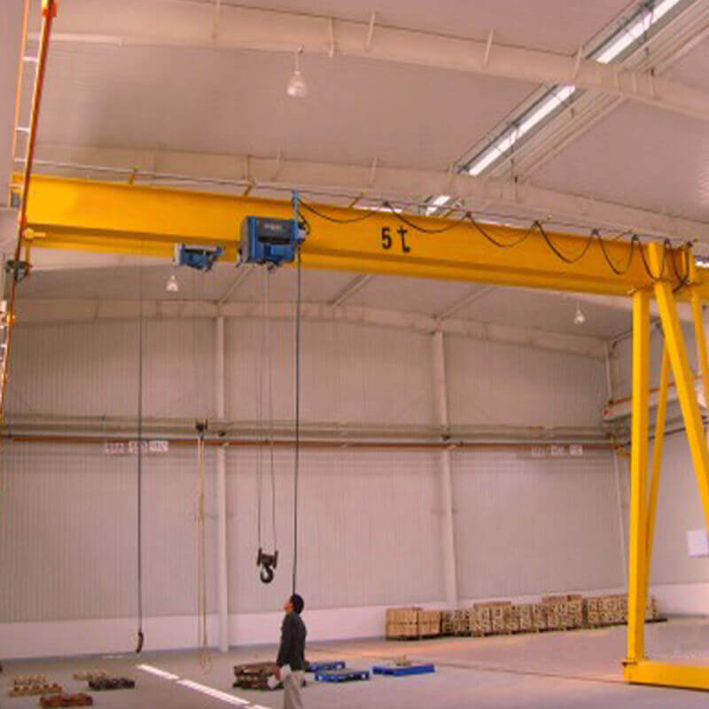 High Quality 5 to 32 ton single girder semi shop gantry crane for sale