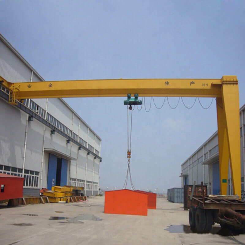 High Quality 5 to 32 ton single girder semi shop gantry crane for sale