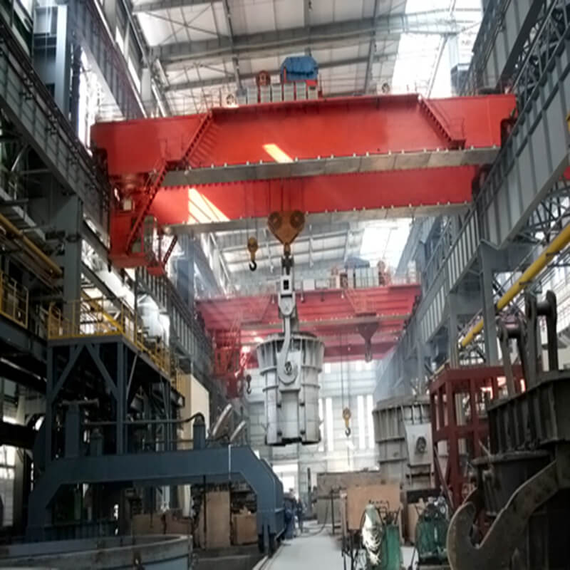 QDY Model Steel Billets Workshop Double Girder Overhead Crane Bridge Crane