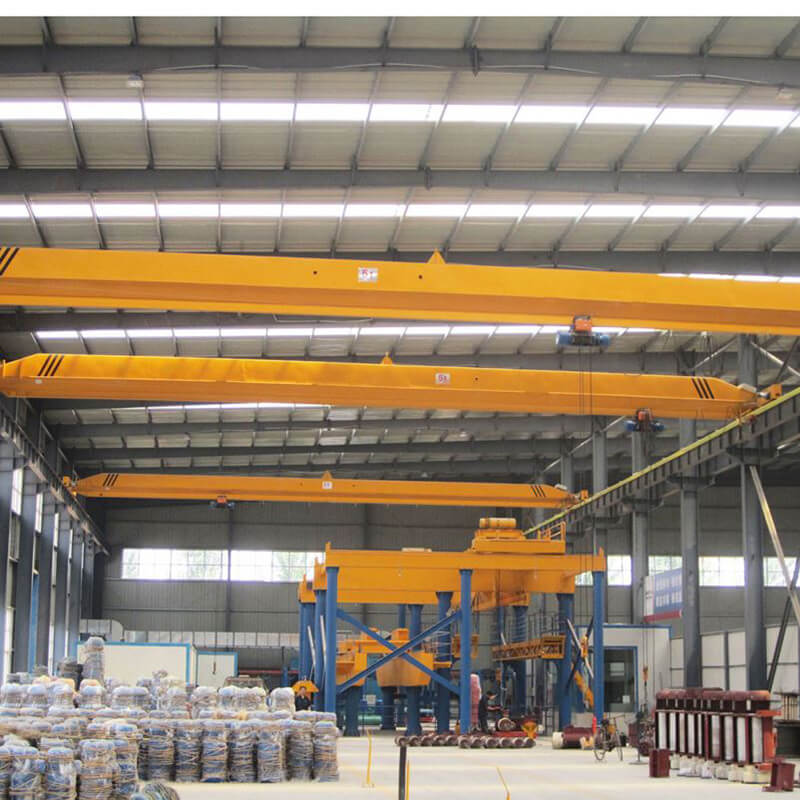 Real application photo of double girder overhead crane