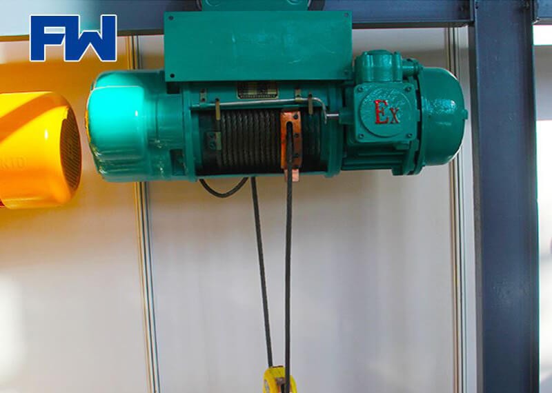 Principle of explosion-proof electric hoist