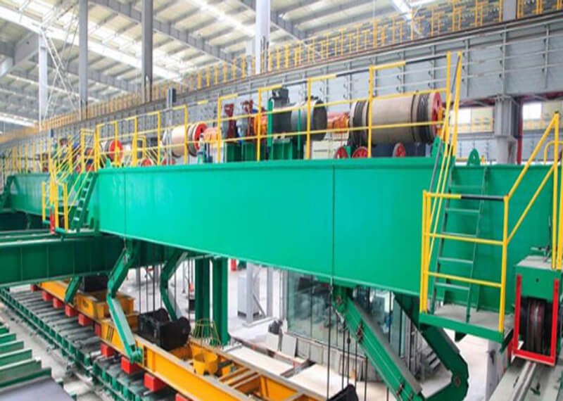 Henan mine intelligent steel plate stacker overhead crane