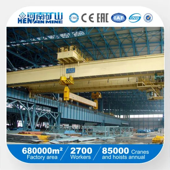 QC16t Span 22.5m Double Girder Magnet Overhead Crane