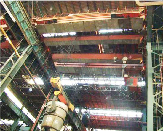 Metallurgy Double Girder Overhead Crane for Smelting Workshop