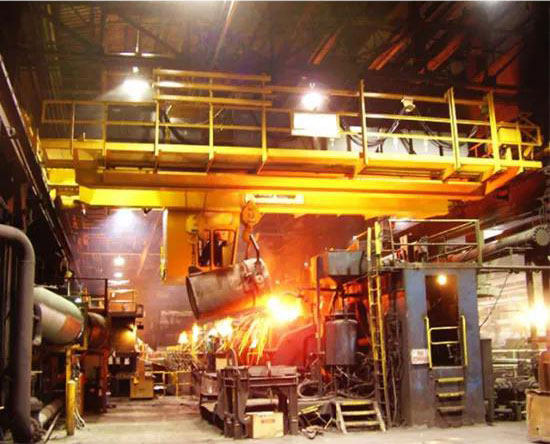 Metallurgy Double Girder Overhead Crane for Smelting Workshop