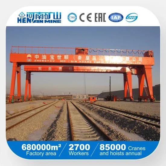 5-100tons Double Girder Rail Mounted Gantry Cranes