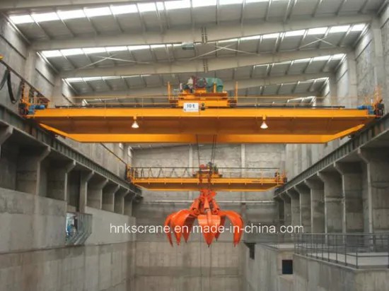 Double Beam Overhead Crane-Double Girder Grab Bucket Overhead Crane