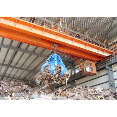 Double Beam Overhead Crane-Double Girder Grab Bucket Overhead Crane