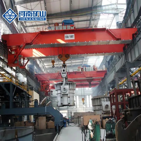 PLC Control Double Girder Overhead Crane-Metallurgy Fountry Casting Crane