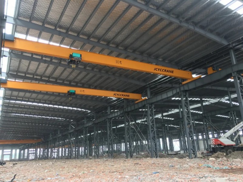 Europe Style 3 Ton Single Girder Beam Overhead Bridge Eot Crane for Workshop