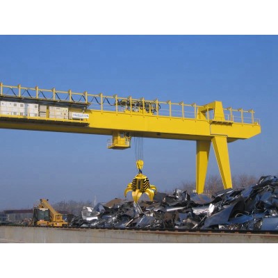 Electric Double Beam Gantry Crane-Electrically Grapple Gantry Crane