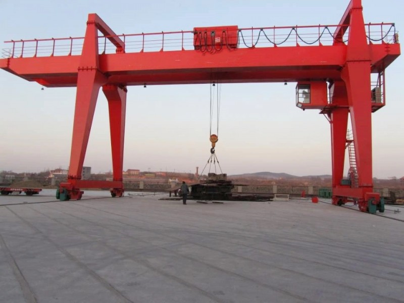 Double Girder Rail Mounted 50 Ton Gantry Crane