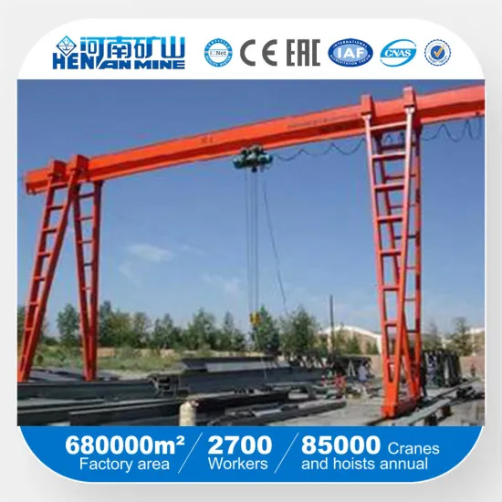 Mh Type Single/Double Beam Gantry Crane with Electric Trolley