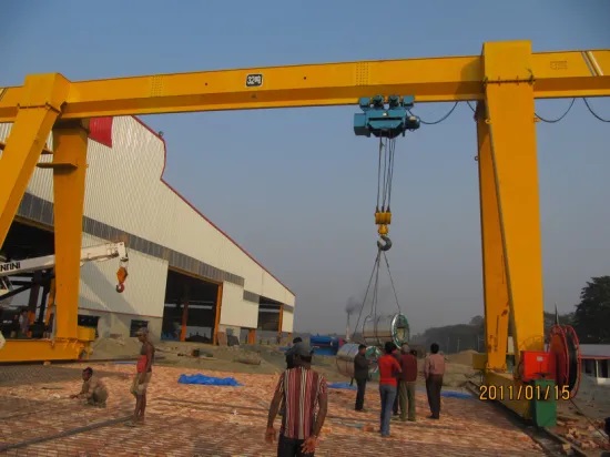 China Single Girder Gantry Crane Hoist 10 Ton