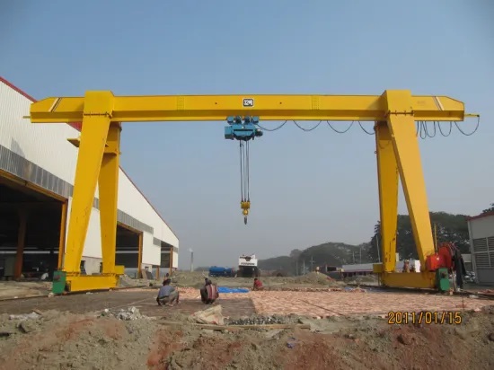 China Single Girder Gantry Crane Hoist 10 Ton