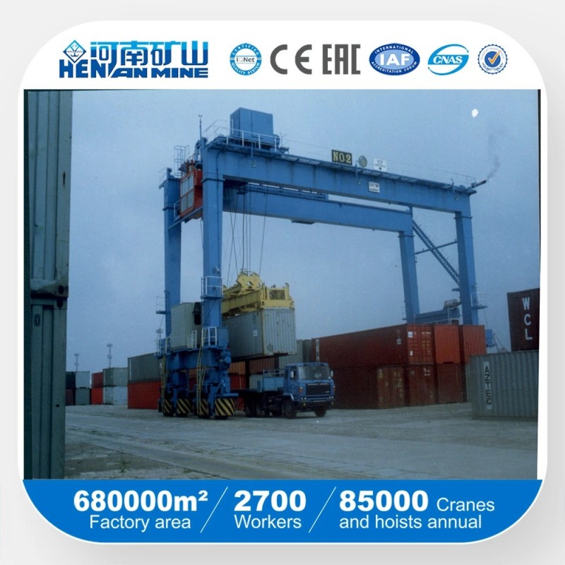 Rtg Type Rubber Tyre Quayside Container Gantry Crane