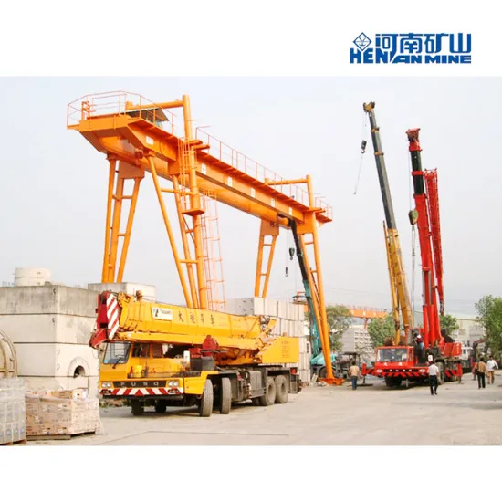 a-Frame 50 Ton Rail Mounted Mg Model Double Girder Gantry Crane