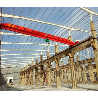 12t Single Girder Top Running Bridge Crane with Convenient Maintenance