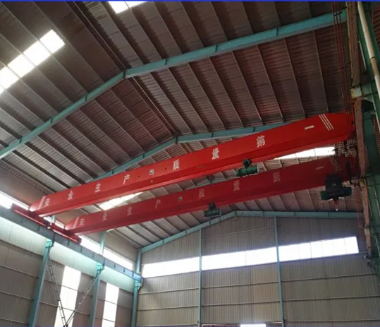 12t Single Girder Top Running Bridge Crane with Convenient Maintenance