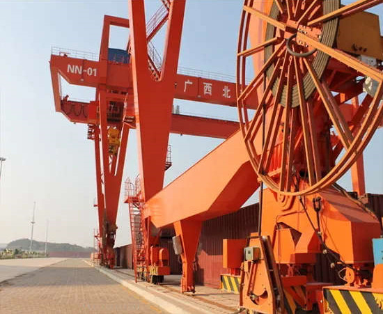 Rtg Type Rubber Tyre Quayside Container Gantry Crane