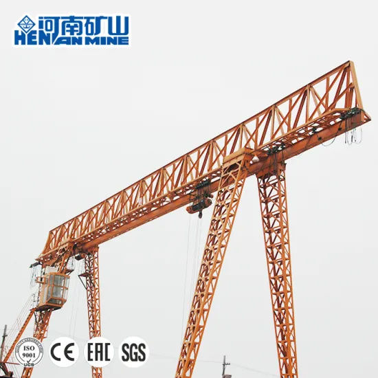 Outdoor Mobile Single Girder Gantry Crane/Electric Hoist Gantry Crane