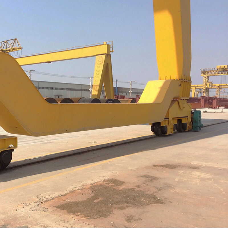 selling monorail 3 tons single beam gantry crane with grab factory direct sales