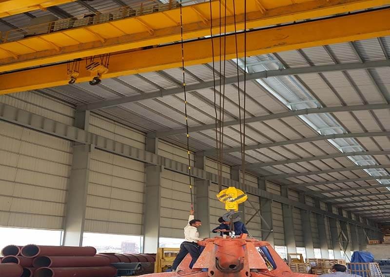 What about welding deformation of overhead crane?