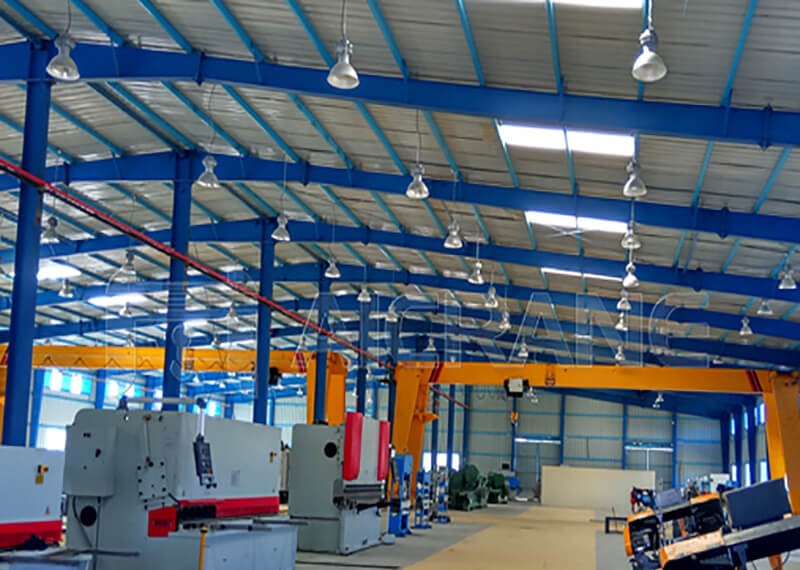 10 Ton Single Girder Gantry Cranes installed in Customer’s Workshop