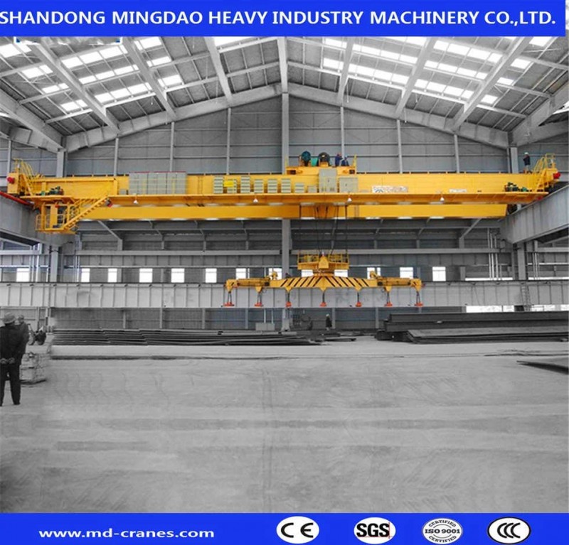 Top Quality Double Girder Electromagnet Overhead Crane for Steel Mills Using