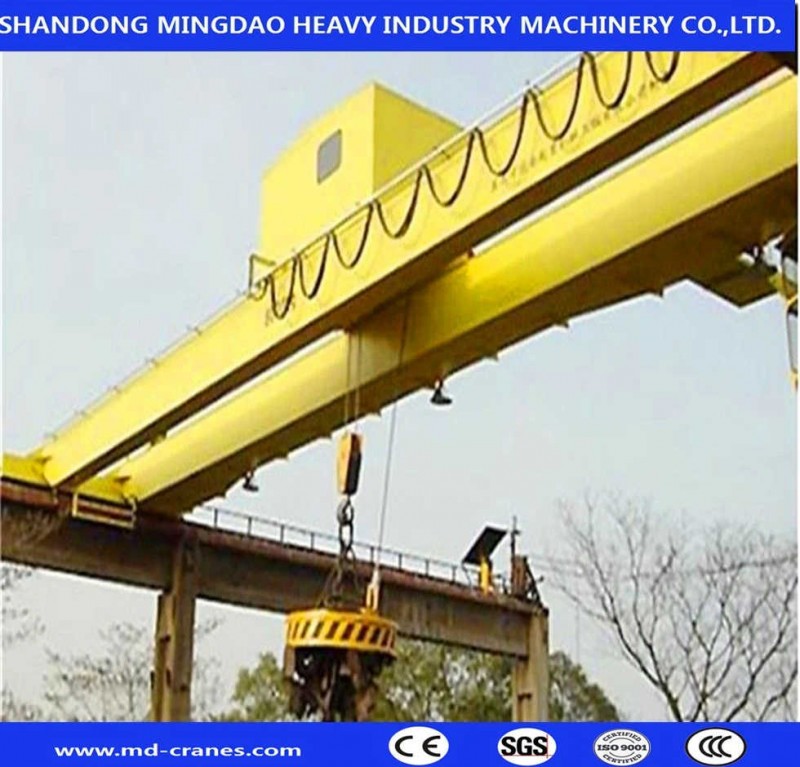 Top Quality Double Girder Electromagnet Overhead Crane for Steel Mills Using