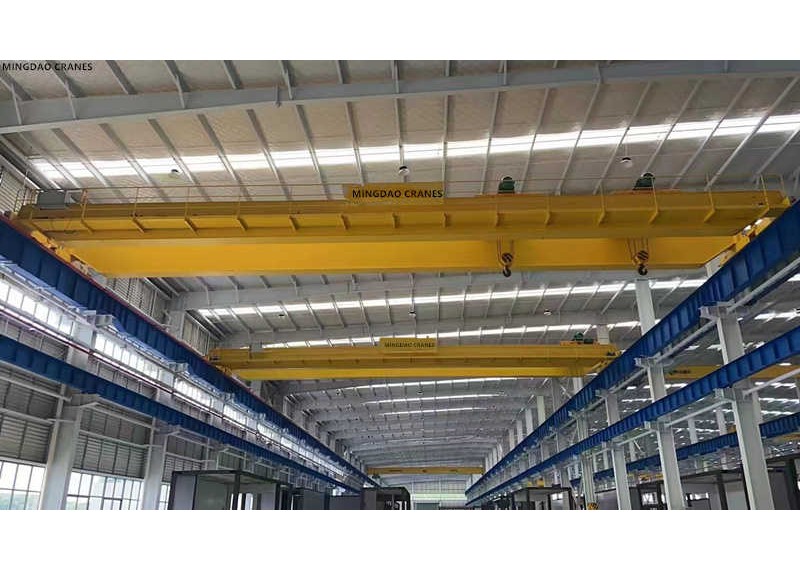 10t double girder overhead crane + one 5t single girder overhead crane