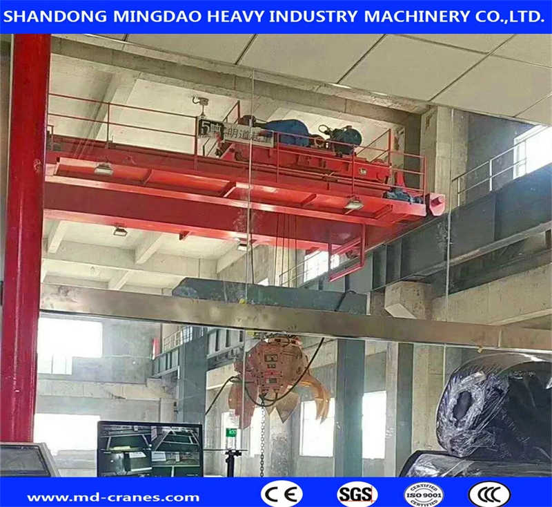 Materials Handling Grab Bucket 20 ton Overhead Crane with ISO Ce Certificates