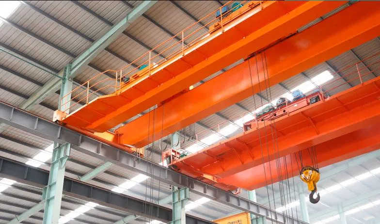 Low Noise Double Girder Beam 20 Ton Overhead Crane Bridge Crane