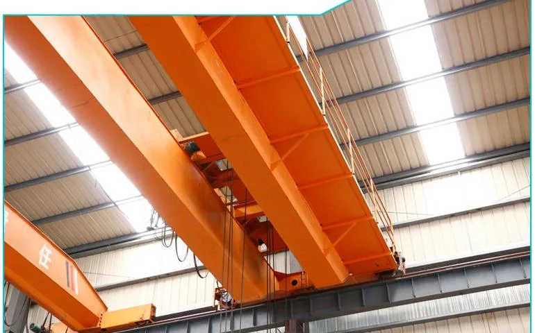 Low Noise Double Girder Beam 20 Ton Overhead Crane Bridge Crane