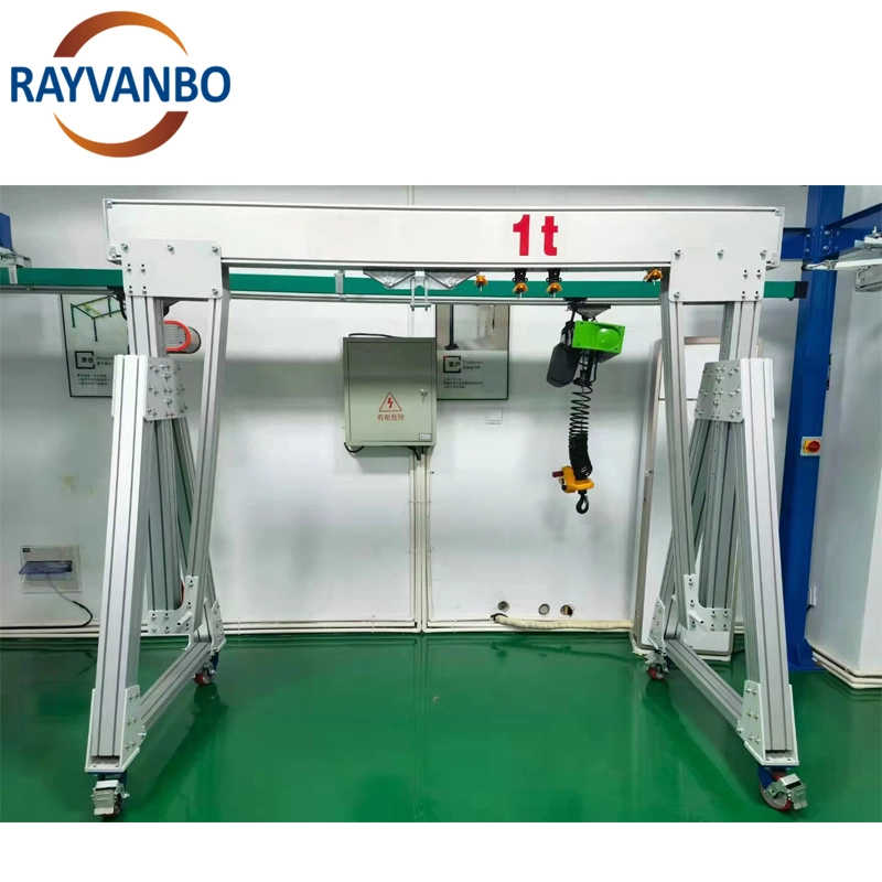 Labor-Saving Mini Indoor Remote Control Aluminum Gantry Crane Equipment