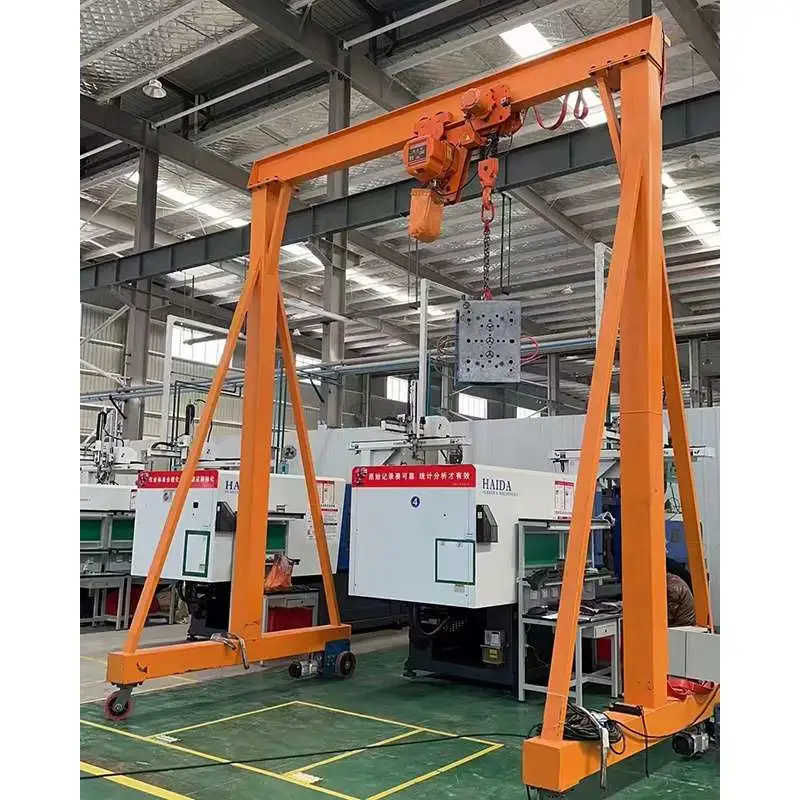 5 Ton Mobile Gantry Crane with Electric Hoist