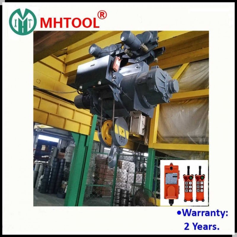 5t Electric Wire Rope Hoist with Single Rail Electric Trolley Monorail Crane